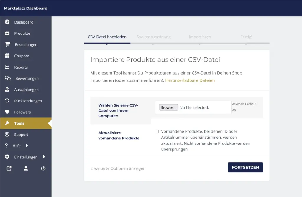 CSV importieren