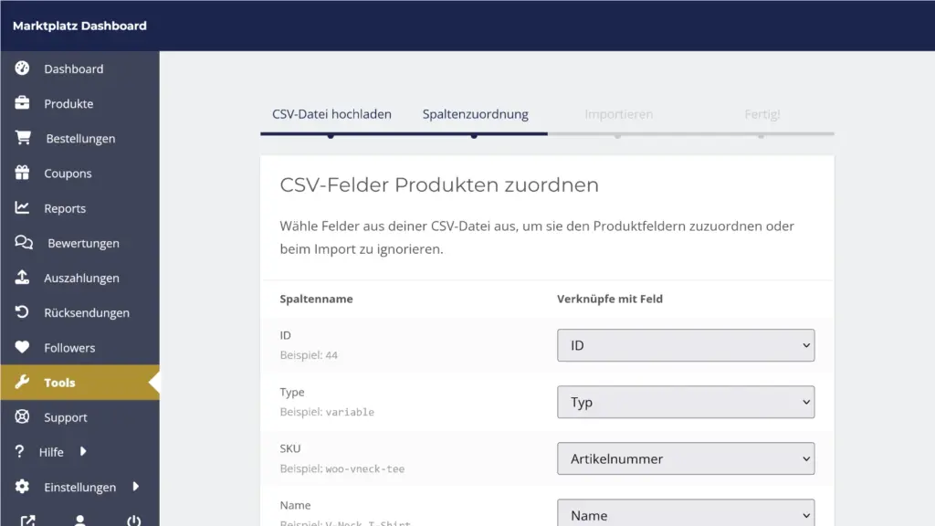 CSV importieren